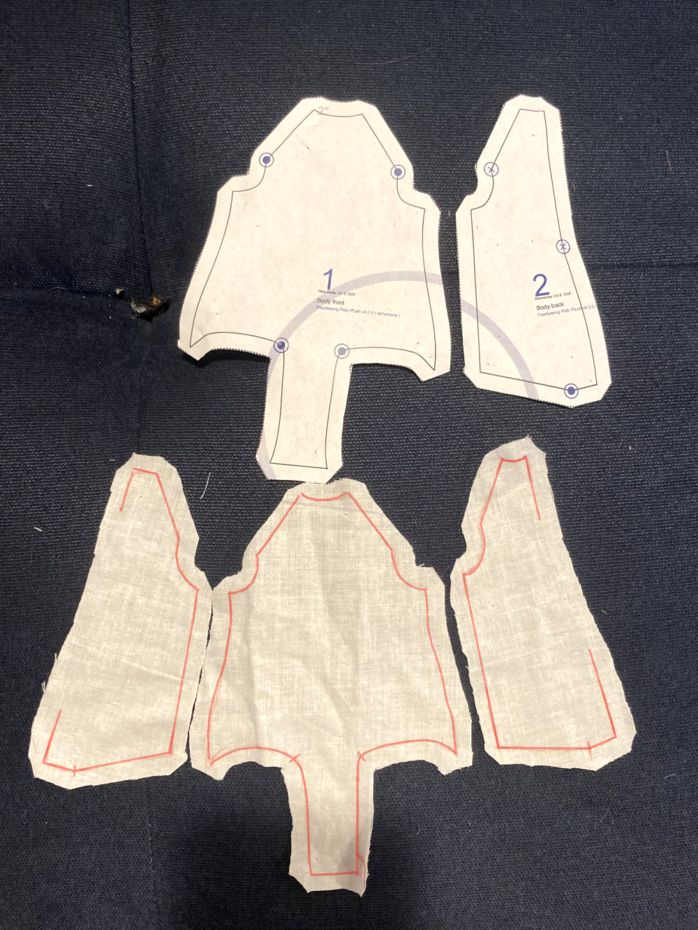 Close the side seams