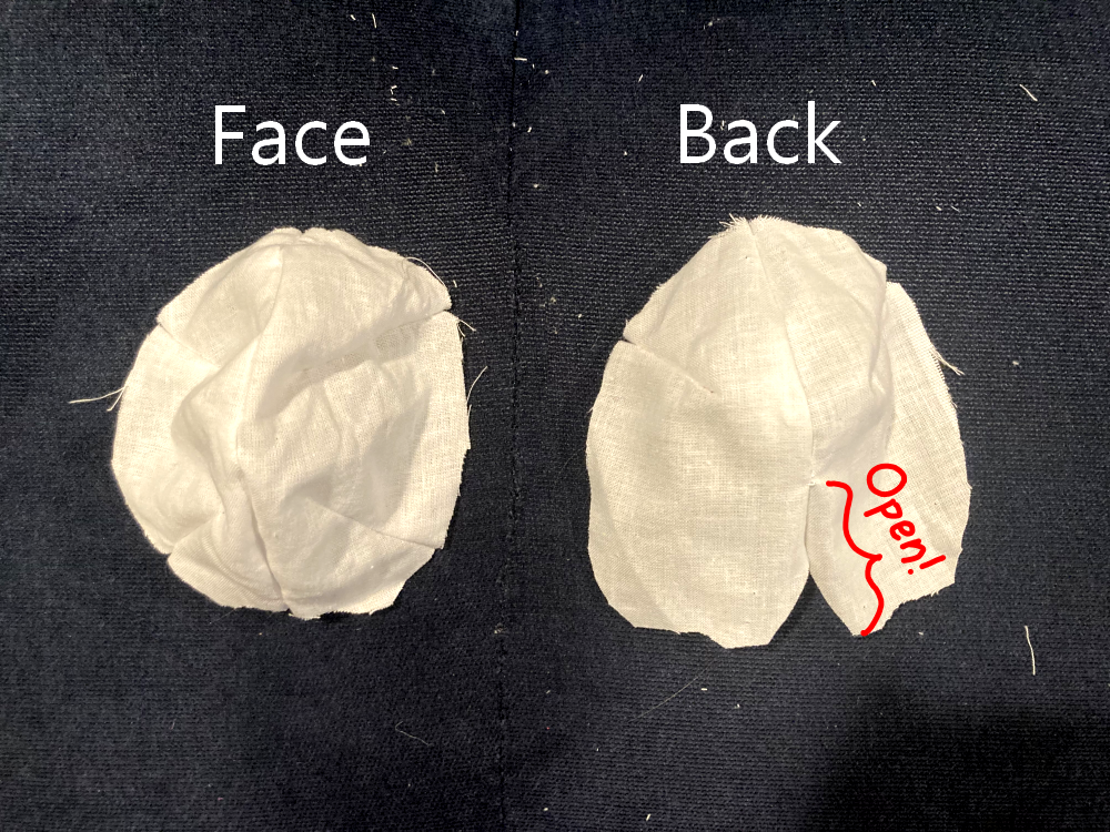 Look at the head halves